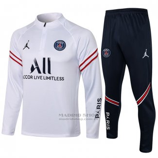 Chandal de Sudadera del Paris Saint-Germain Nino 2021-2022 Blanco