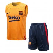 Chandal del Barcelona Sin Mangas 2022-2023 Naranja