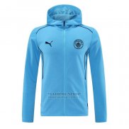 Chaqueta con Capucha del Manchester City 2024-2025 Azul