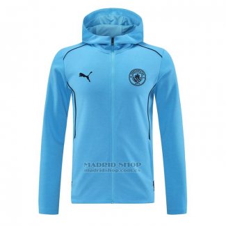 Chaqueta con Capucha del Manchester City 2024-2025 Azul