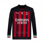 Camiseta AC Milan 1ª Manga Larga 2022-2023
