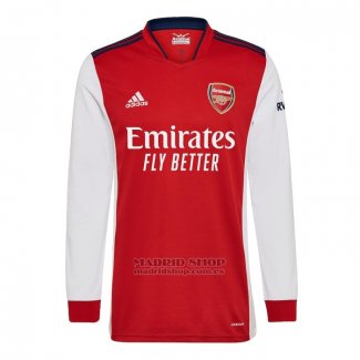 Camiseta Arsenal 1ª Manga Larga 2021-2022