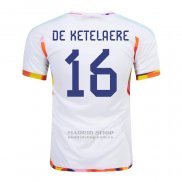 Camiseta Belgica Jugador De Ketelaere 2ª 2022