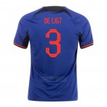 Camiseta Paises Bajos Jugador De Ligt 2ª 2022