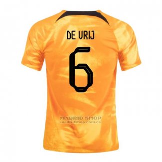 Camiseta Paises Bajos Jugador De Vrij 1ª 2022