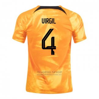 Camiseta Paises Bajos Jugador Virgil 1ª 2022