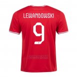 Camiseta Polonia Jugador Lewandowski 2ª 2022