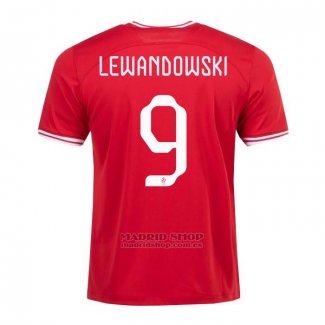 Camiseta Polonia Jugador Lewandowski 2ª 2022