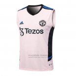 Camiseta de Entrenamiento Manchester United Sin Mangas 2023-2024 Rosa