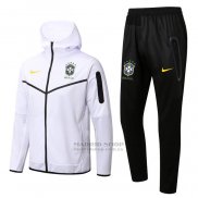 Chandal con Capucha del Brasil 2022-2023 Blanco