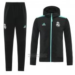 Chandal con Capucha del Real Madrid 2021-2022 Negro