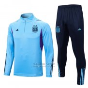 Chandal de Sudadera del Argentina 2022-2023 Azul Claro