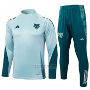 Chandal de Sudadera del Cruzeiro Nino 2024-2025 Verde