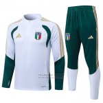 Chandal de Sudadera del Italia Nino 2025-2026 Blanco
