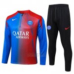Chandal de Sudadera del Paris Saint-Germain Nino 2025-2026 Azul Rojo