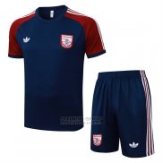 Chandal del Arsenal Manga Corta 2025-2026 Azul Rojo - Pantalon Corto