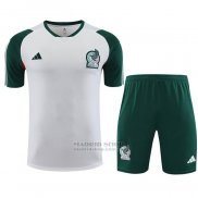 Chandal del Mexico Manga Corta 2023-2024 Blanco - Pantalon Corto