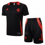 Chandal del SC Internacional Manga Corta 2024-2025 Negro - Pantalon Corto