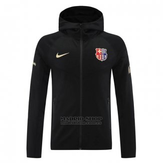 Chaqueta con Capucha del Barcelona 2024-2025 Negro
