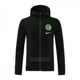 Chaqueta con Capucha del Inter Milan 2021 Negro