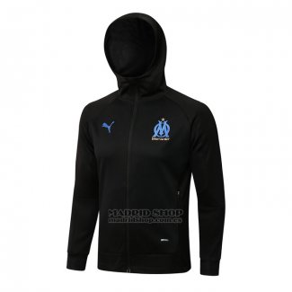 Chaqueta con Capucha del Olympique Marsella 2021-2022 Negro