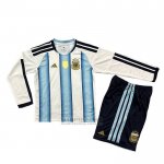 Camiseta Argentina 1ª Manga Larga Nino 2026
