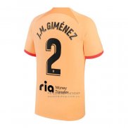 Camiseta Atletico Madrid Jugador J.M.Gimenez 3ª 2022-2023