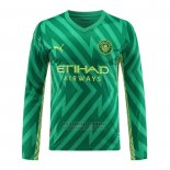 Camiseta Manchester City Portero Manga Larga 2023-2024 Verde