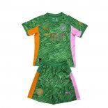Camiseta Manchester City Portero Nino 2025-2026 Verde