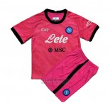 Camiseta Napoli Portero Nino 2022-2023 Rosa