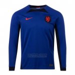 Camiseta Paises Bajos 2ª Manga Larga 2022