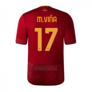 Camiseta Roma Jugador M.Vina 1ª 2022-2023