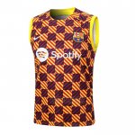 Camiseta de Entrenamiento Barcelona Sin Mangas 2023-2024 Amarillo