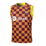 Camiseta de Entrenamiento Barcelona Sin Mangas 2023-2024 Amarillo