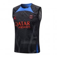 Camiseta de Entrenamiento Paris Saint-Germain Jordan Sin Mangas 2022-2023 Negro
