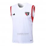 Camiseta de Entrenamiento Sao Paulo Sin Mangas 2023-2024 Blanco