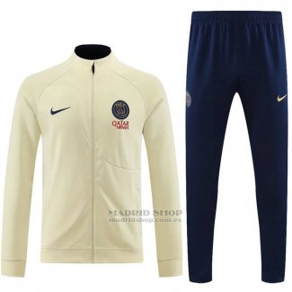 Chandal de Chaqueta del Paris Saint-Germain 2023-2024 Amarillo