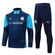Chandal de Sudadera del Olympique Marsella Nino 2025-2026 Azul