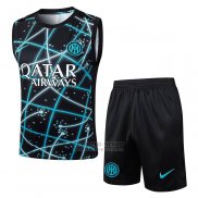 Chandal del Inter Milan Sin Mangas 2025-2026 Negro Azul