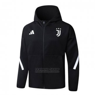 Chaqueta con Capucha del Juventus 2025-2026 Negro