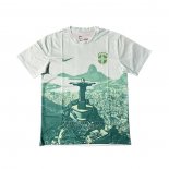 Tailandia Camiseta Brasil Jesus 2025-2026 Blanco Verde