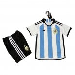 Camiseta Argentina 1ª 3 Estrellas Nino 2022