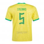 Camiseta Brasil Jugador Casemiro 1ª 2022