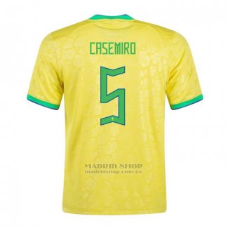 Camiseta Brasil Jugador Casemiro 1ª 2022