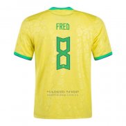 Camiseta Brasil Jugador Fred 1ª 2022