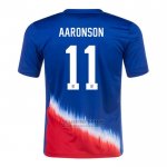 Camiseta Estados Unidos Jugador AAronson 2ª 2024