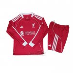 Camiseta Liverpool 1ª Manga Larga Nino 2025-2026