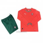 Camiseta Portugal 1ª Manga Larga Nino 2025