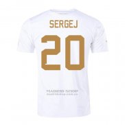 Camiseta Serbia Jugador Sergej 2ª 2022
