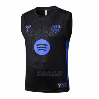 Camiseta de Entrenamiento Barcelona Sin Mangas 2025-2026 Negro Azul